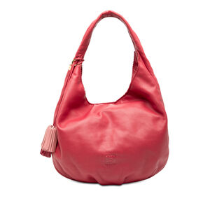 Pre-Loved LOEWE Nappa Anagram Tassel Hobo
